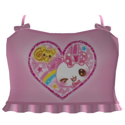 🍭cute pink kawaii tweencore mezzo top Roblox item