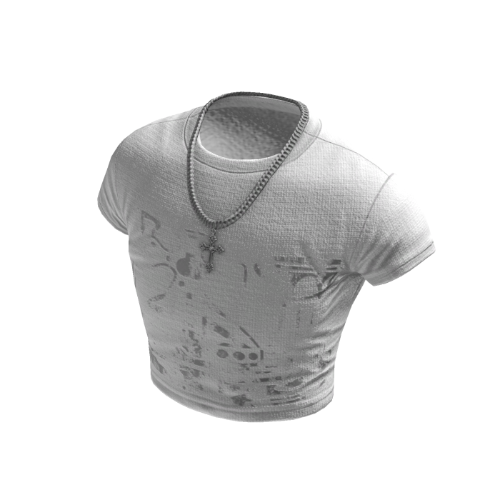 White Graphic Y2K Baby Tee