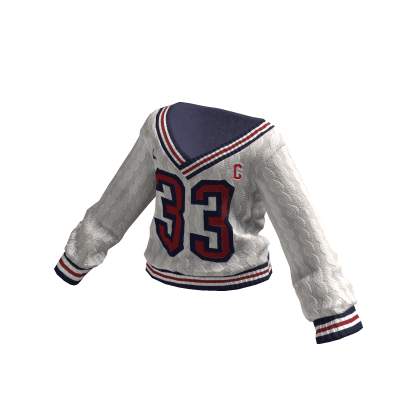 ✨ White Sport Sweater Athleisure Preppy Y2K