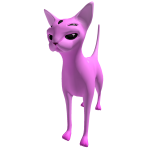 Alien Cat Pink