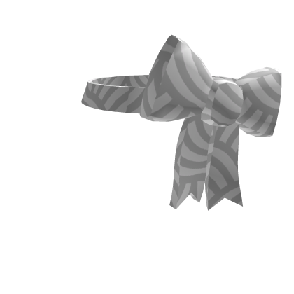 White Oriental Waves Headband w/ Bow