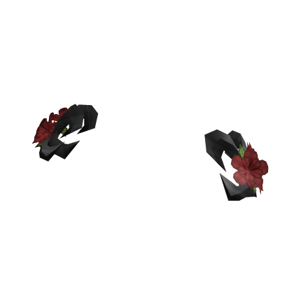 Goddess Flower Arm Roses in Black Valentines