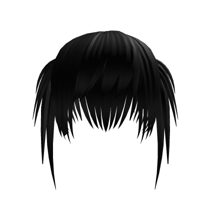 ♡ . vkei scene cute hair black pigtails  Roblox item