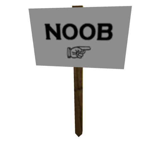 Protest Sign: Noobs