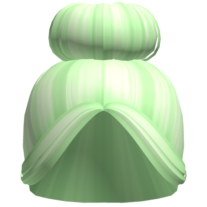 -',ৎ Cheerleader Sock Bun with Bangs in Green