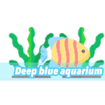 Deep blue aquarium