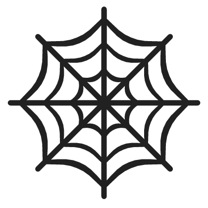  Halloween Spider Web Hair Clip (L) 🕸️