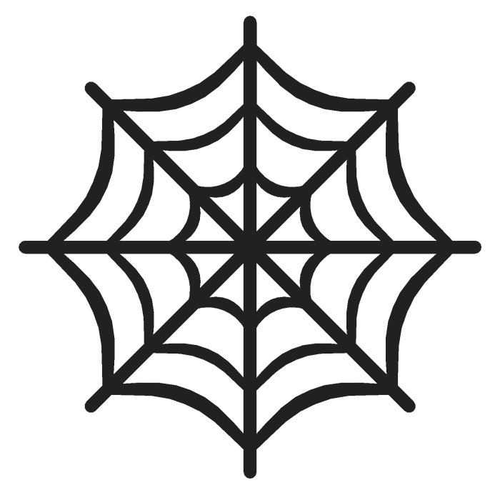  Halloween Spider Web Hair Clip (L) 🕸️