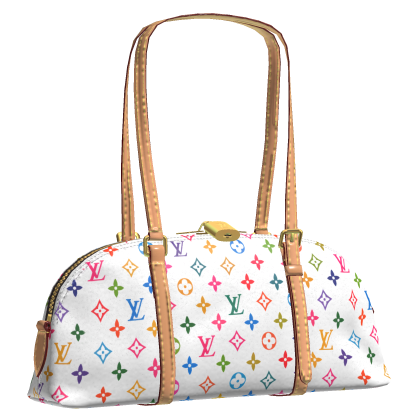 White rainbow designer bag v2
