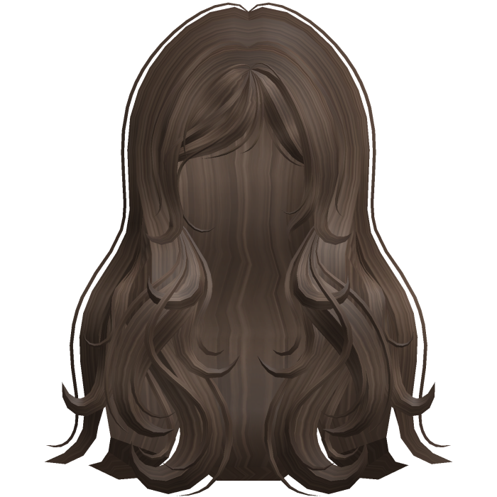 ♡ Cute Swirly Long Dark Brown Hair 