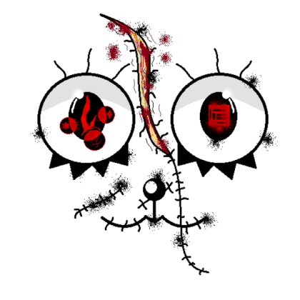 Creepy Bear Doll Face Roblox decal