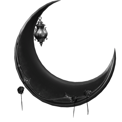 Goth Crimson Moon w/ Rose Lanterns