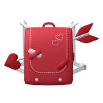 Heart valentines backpack