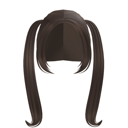 . ‿ ♡ brown sweet curled high pigtails Roblox item