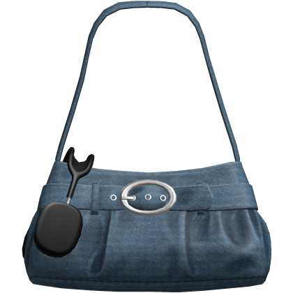 Side Bag With Headphones Jeans Purse Handbag Y2K thumbnail