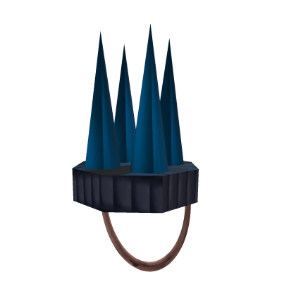 Blue Deadly Spike Knight's Helmet