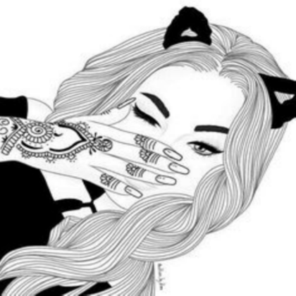 Girl Outline♥️ Roblox decal