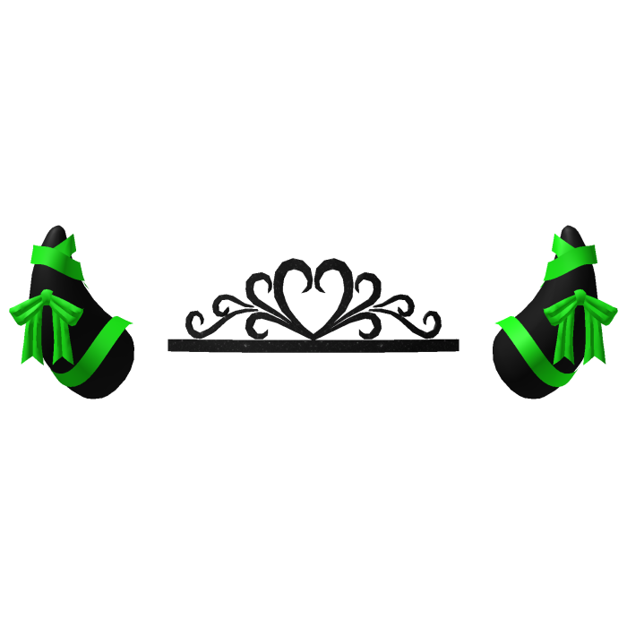 Princess Devil Imp Horns - Black Green Monster