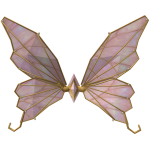 Pink & Gold Fairy Wings - Aurelune