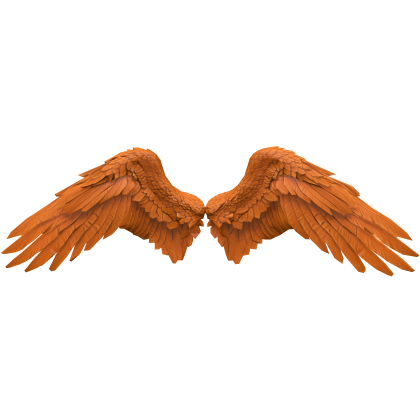 Orange Angel Wings