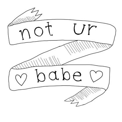 Tumblr not ur babe or bae transparent Roblox decal