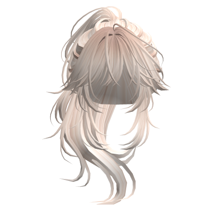 Wolfcut Anime Layered Ponytail Beige