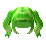 Green Anime Lush Pigtails