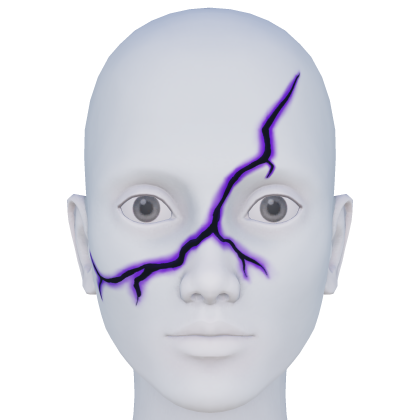 Purple Anime Lightning Void Scar Left