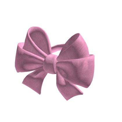 Soft Pink Velvet Bow (for Korblox)