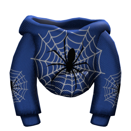 Blue Designer Spider Web Male Hoodie Roblox item