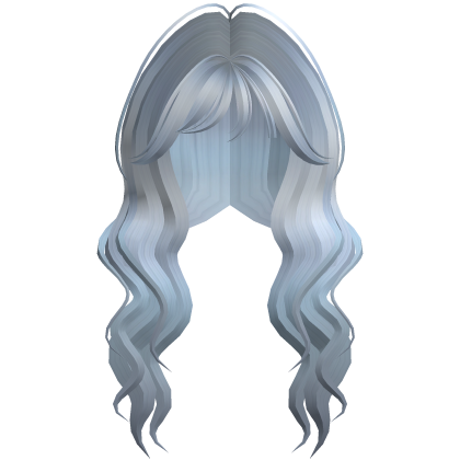 Soft Wavy Hair w/ Side Bangs (Sky Blue)