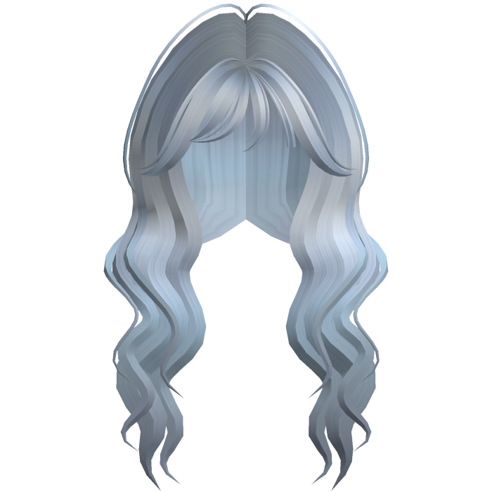 Soft Wavy Hair w/ Side Bangs (Sky Blue)