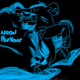 Neon parkour