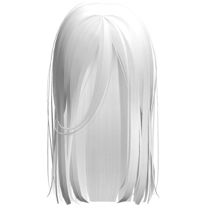 Long Messy Goth Horror Hair In White
