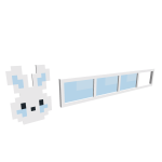 🐇 Blue bunny pixel health bar