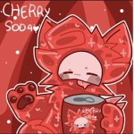 Cherry soda pup