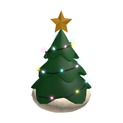 Glowing Christmas Tree Lights Hat [Emissive] Roblox item