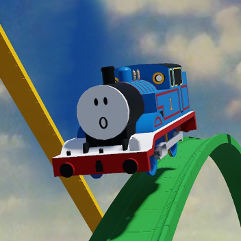 Toy Blue Train Slide Rollercoaster