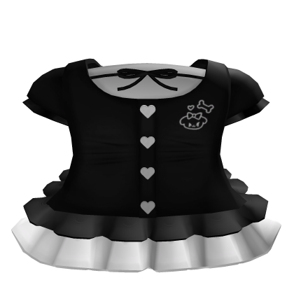 cute black dress heart 
