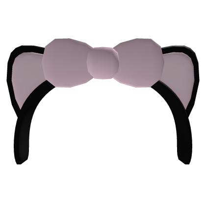 ♡ Kawaii Kitty Headband (Black) ♡