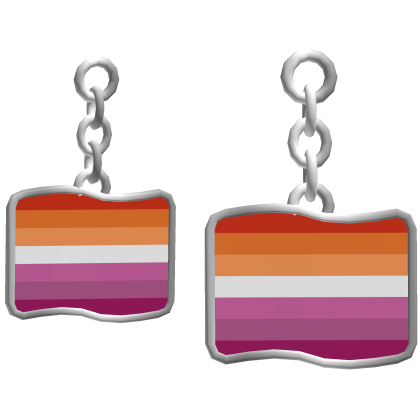 Lesbian Pride Flag Earrings