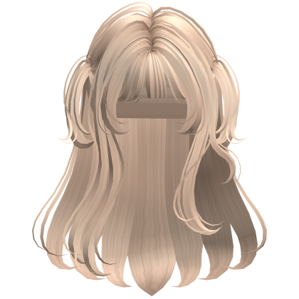 Blonde soft layered hime hair 
