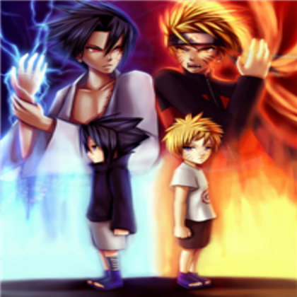 The Great Rivals Naruto & Sasuke Roblox decal