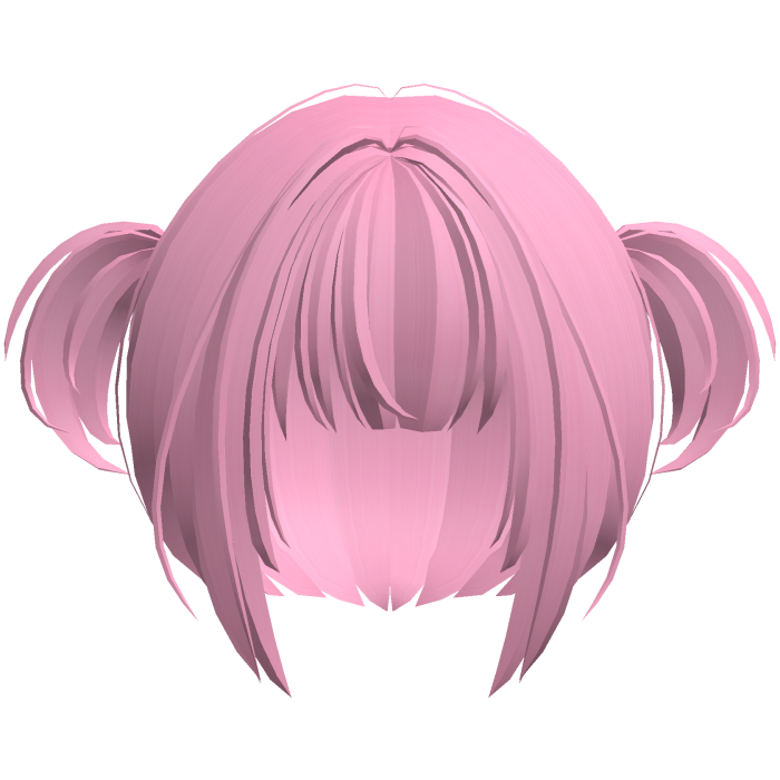 2000s moe anime wispy pigtails high hot pink