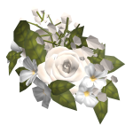 Wildflower Crown Hair Adornment in White