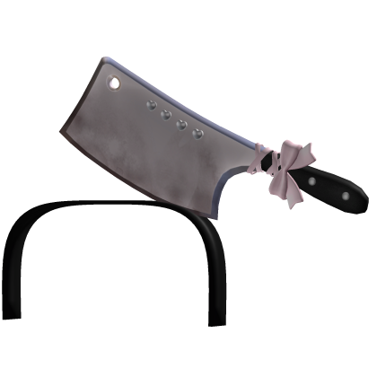 cute cleaver knife headband prop
