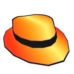 Cartoony Fire Fedora