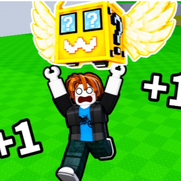 Break a lucky block with +1 speed