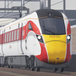 Some trains at a railway station