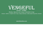 vengeful 天